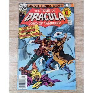 Tomb of Dracula #45 (1976) Blade vs Hannibal King Marvel Horror Comic